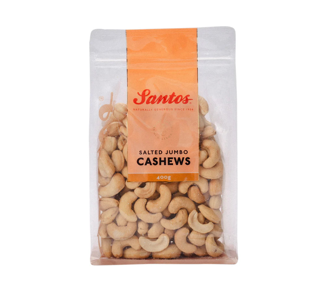 Santos Salted Cashews Jumbo 400g