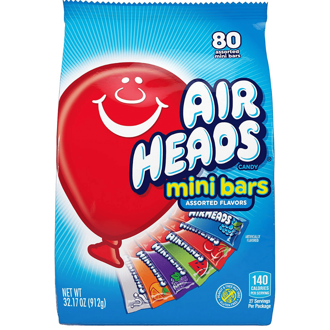Airheads Mini Bars 80 Pieces (912g)
