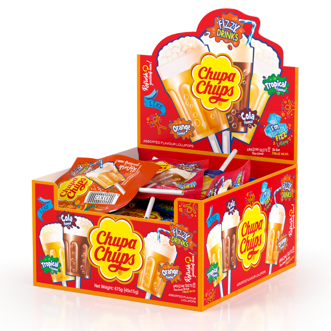 Chupa Chup Fizzy Drinks 45x15g