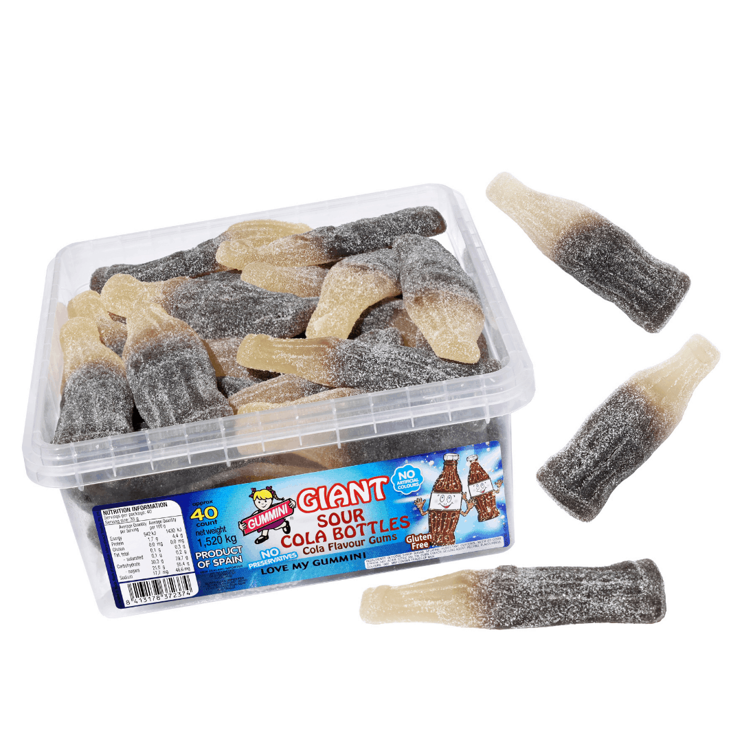 Gummi Giant Sour Cola Bottles 40x1.5kg