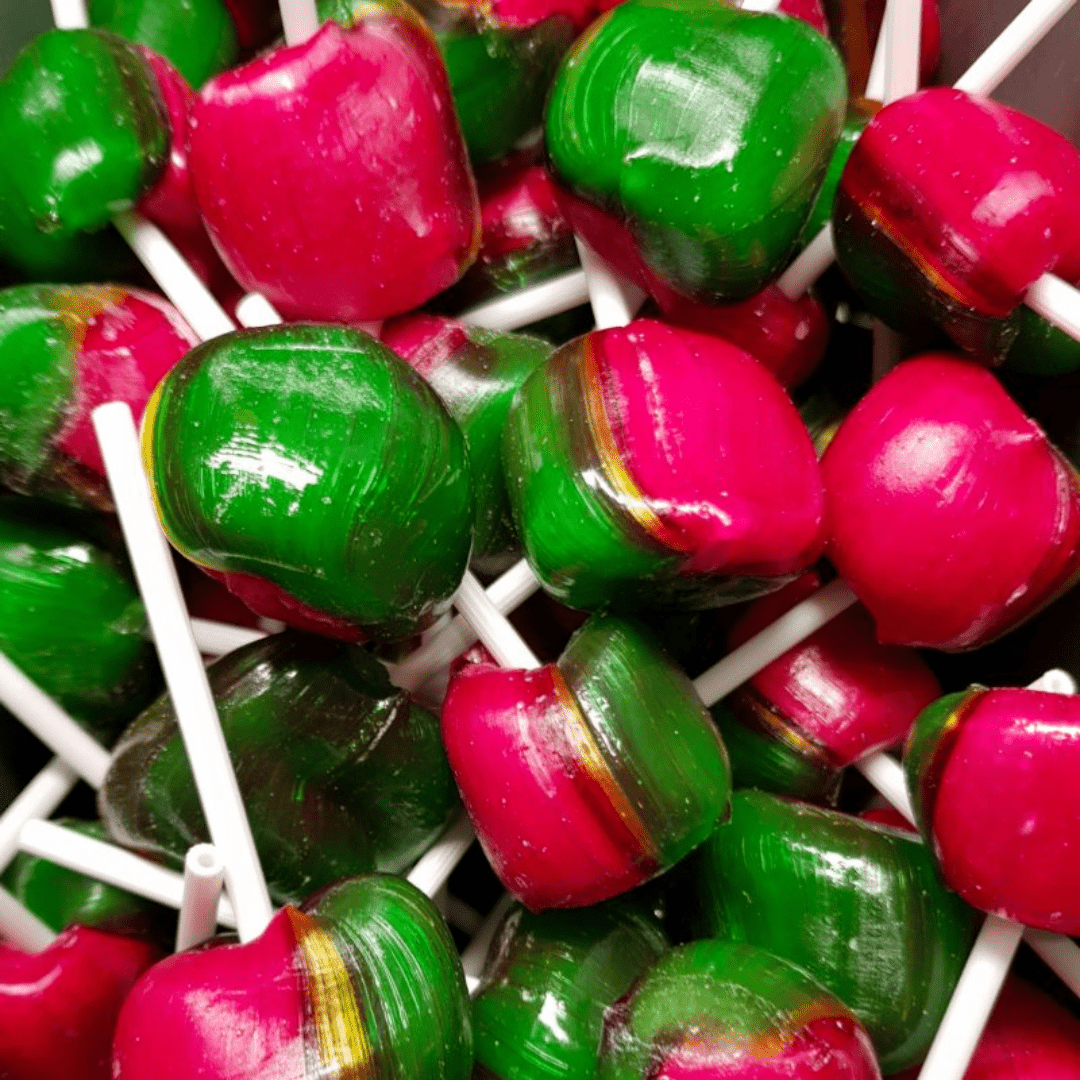 Rosey Apple Lollipops 1 bucket x 100 pieces
