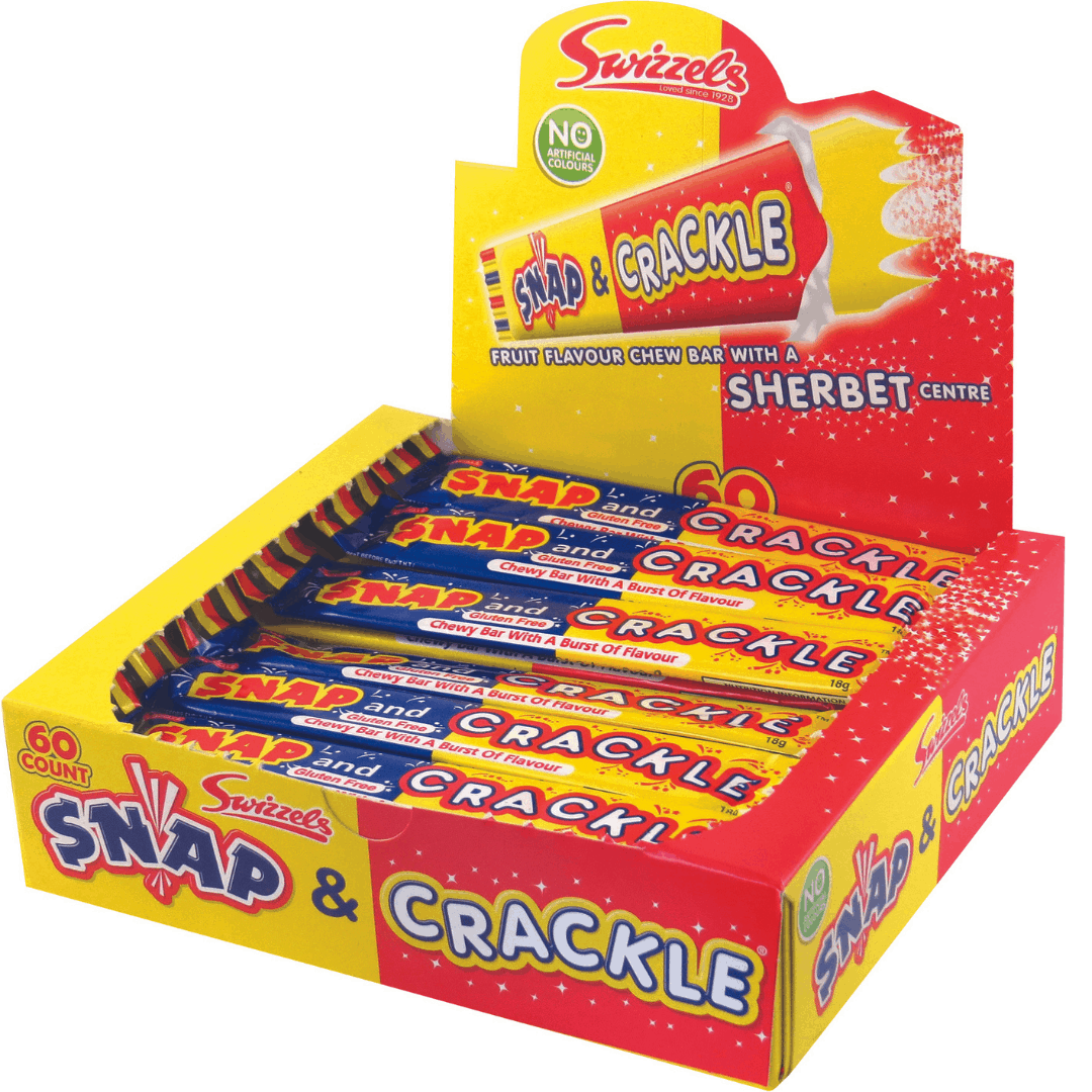 Swizzels Snap & Crackle 60x18g