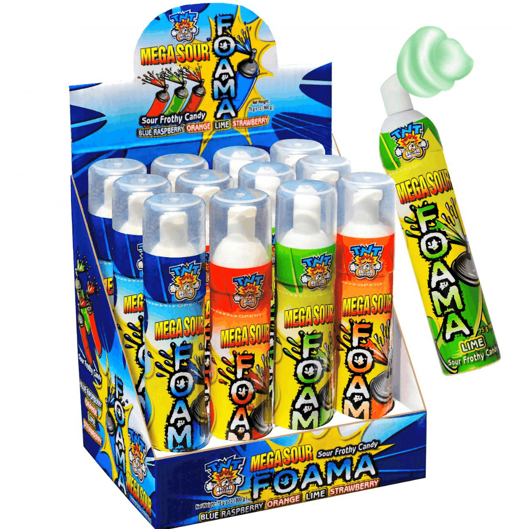 TNT Mega Sour Foam 12pieces