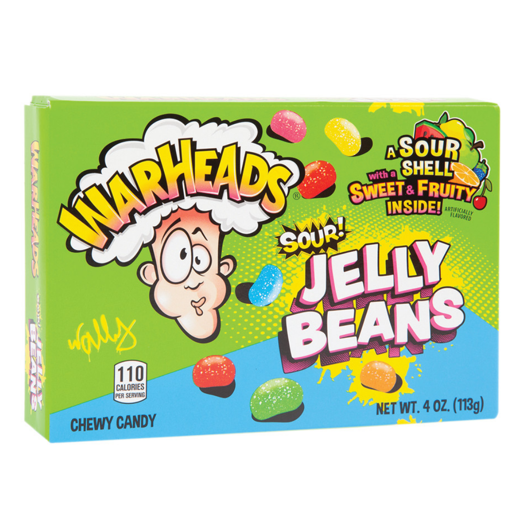 Warheads Sour Jelly Beans 12 x 113g