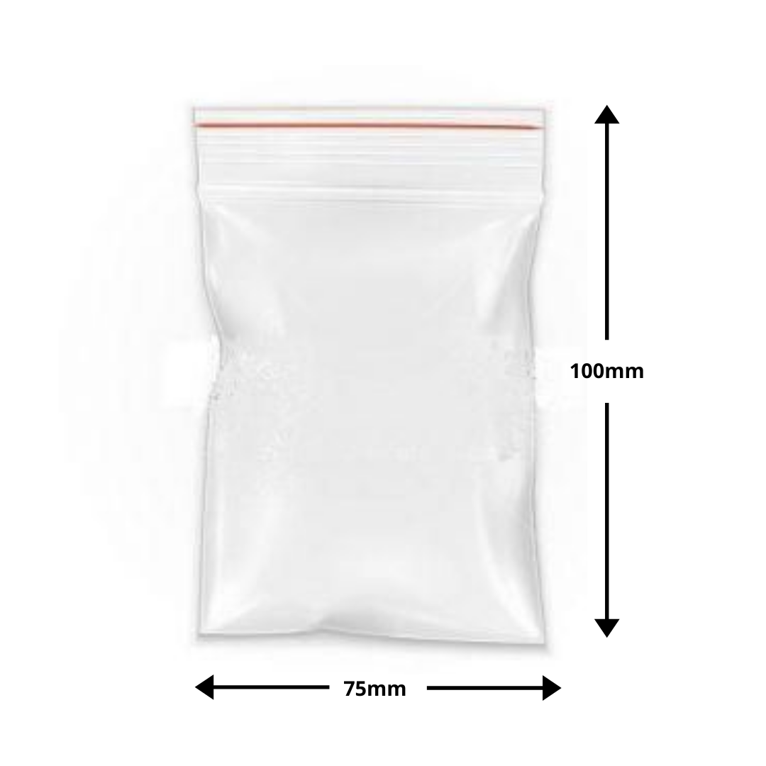 Ziplock Lolly Bags Small 100mm x 75mm (1,000pc)
