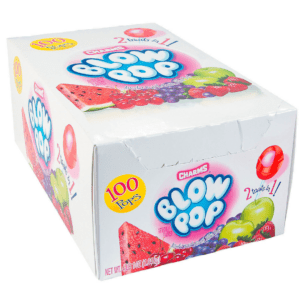 Blow Pop Assorted Bubble Gum Filled Parts 48pieces