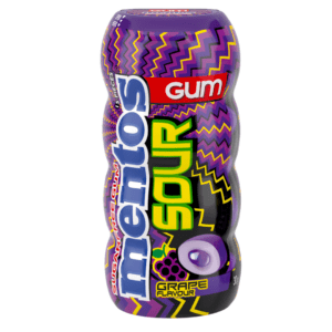 Mentos Sour Gum Grape 10x30g