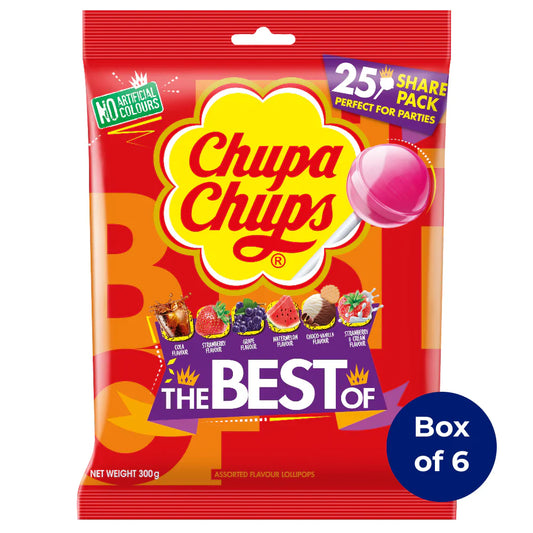 Chupa Chups Best of Lollipops 25 units 6x300g