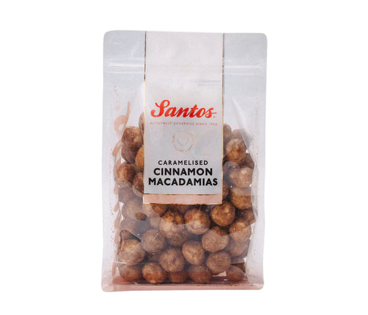 Santos Caramelised Cinnamon Macadamias 400g