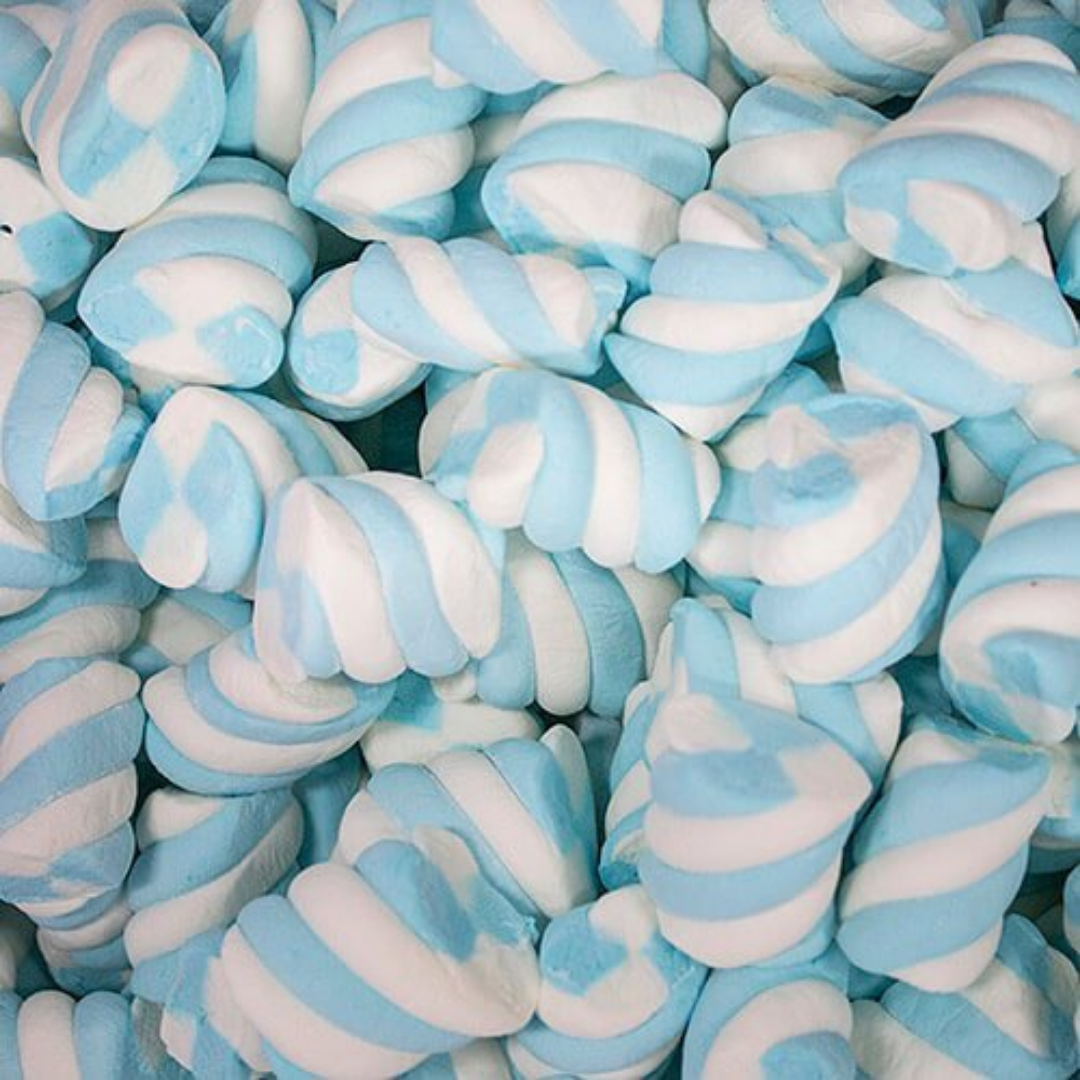 Blue Twist Marshmallows 1kg