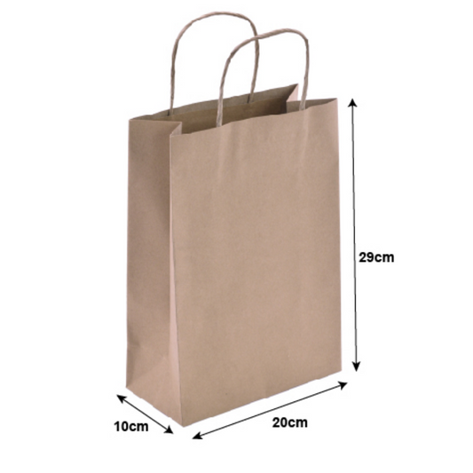 Brown Paper Bag Medium 29cmx20cmx10cm