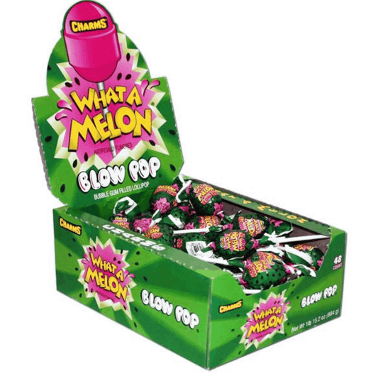 Charms ‘What a Melon’ Blow Lollipops 48pieces