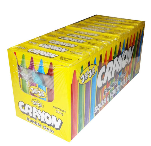 Crayon Bubble Gum Sour Liquid 12pieces