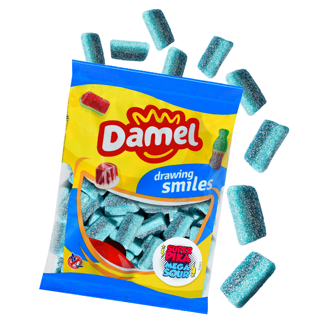 Damel Mega Sour Blue Slices 1kg