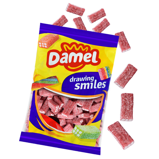 Damel Strawberry Fizzy Bricks 1kg