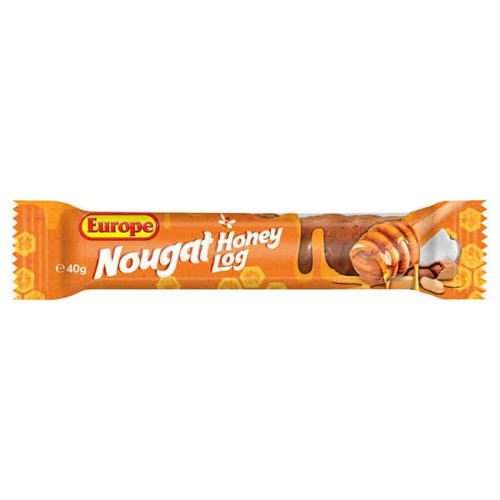 Europe Raspberry Nougat Log Europe Nougat Honey Log 35x40g – Heavenly Treats