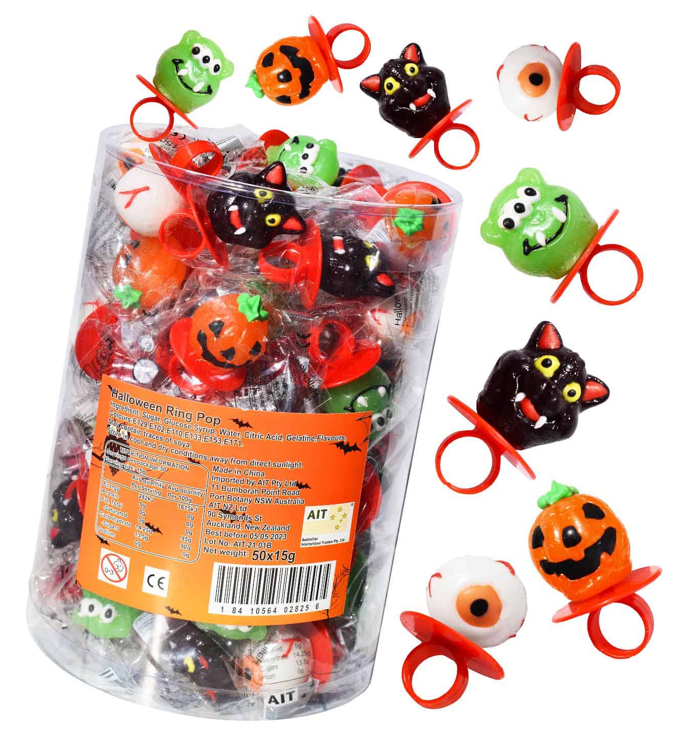 Halloween Ring Pop 50x15g