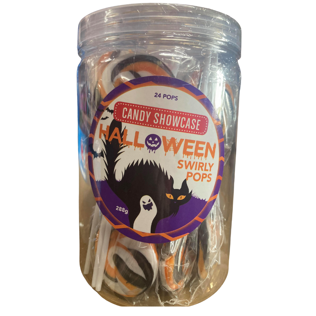 Halloween Swirly Pops 24x288g