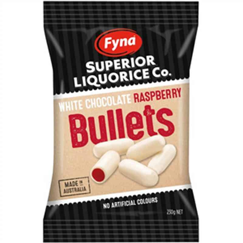 Liquorice Bullets White Raspberry 1kg