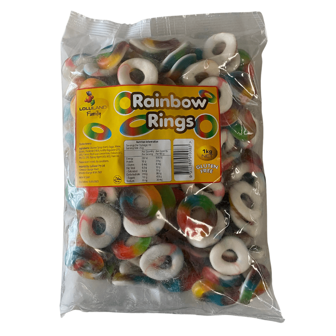 Lolliland Rainbow Rings 1kg