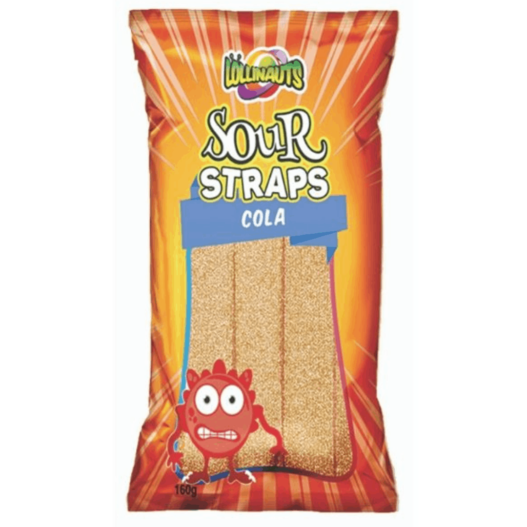 Lollinauts Cola Sour Straps 12x160g