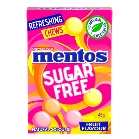 Mentos Sugar Free Fruit Chews 20x45g