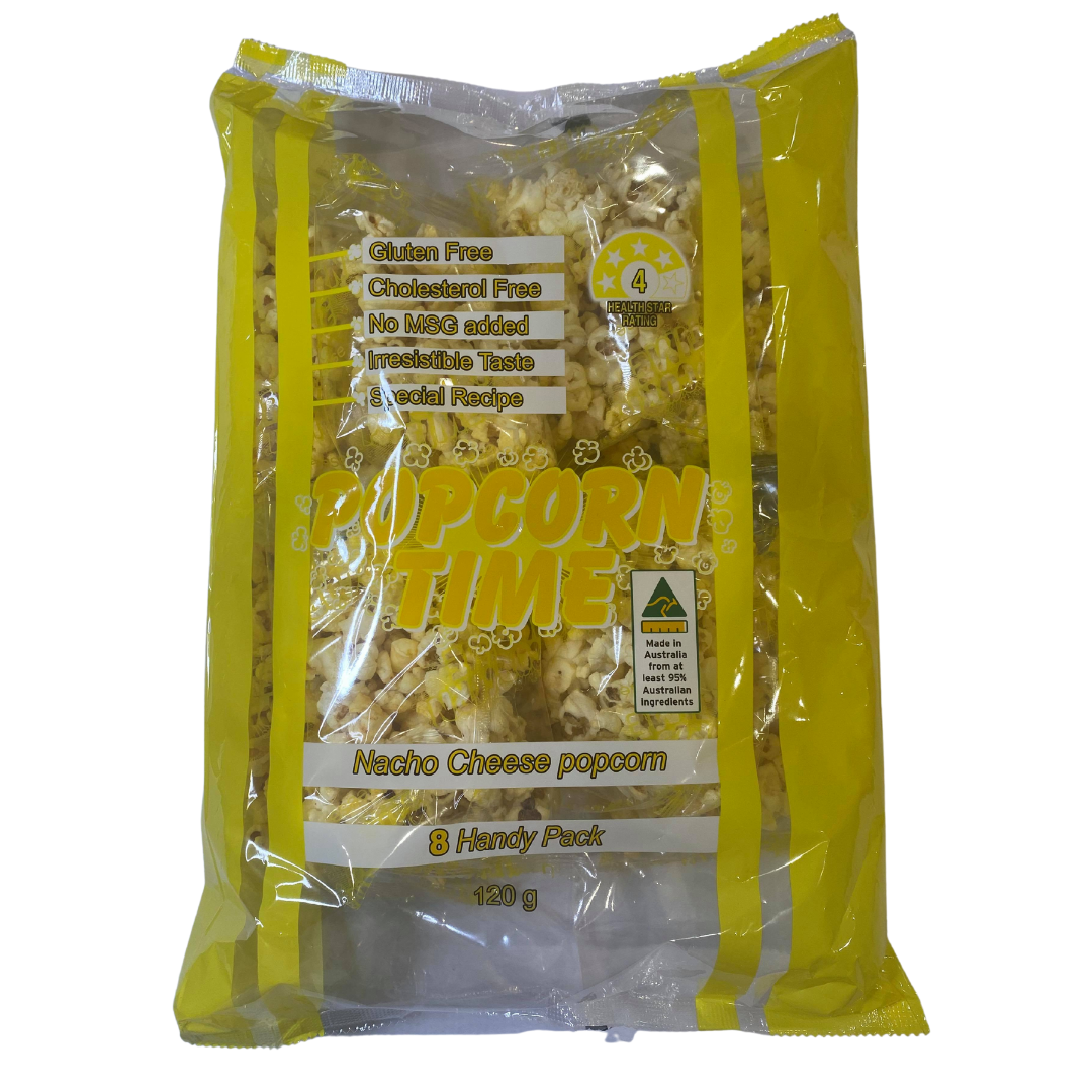 Nacho Cheese Popcorn 8packx200g