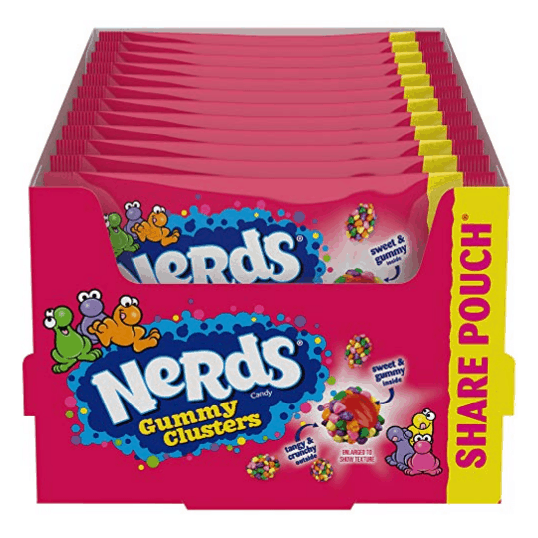 Nerds Gummy Clusters Share Pouch 12x85g