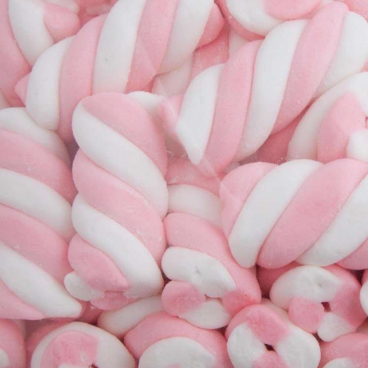 Pink Twist Marshmallows 1kg