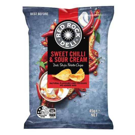 Red Rock Deli Sweet Chilli & Sour Cream 18x45g