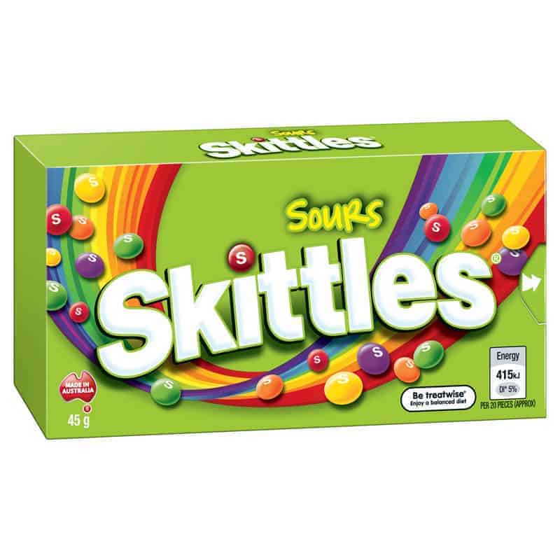 Sour Skittles 18x45g