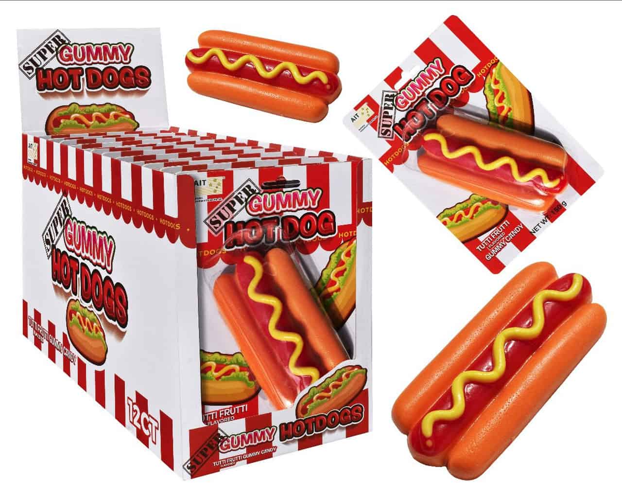 Super Gummy Hot Dog 12x150g