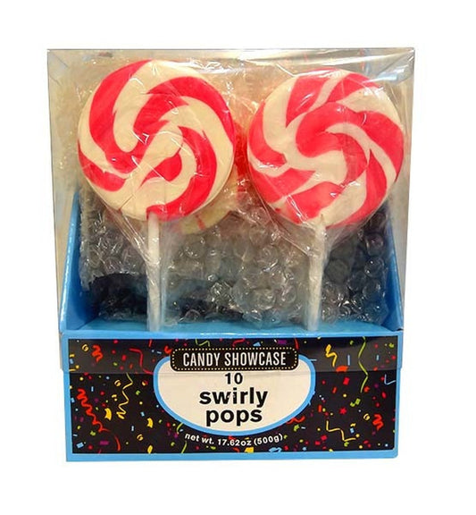 Swirly Lollipops Pink 10x50g