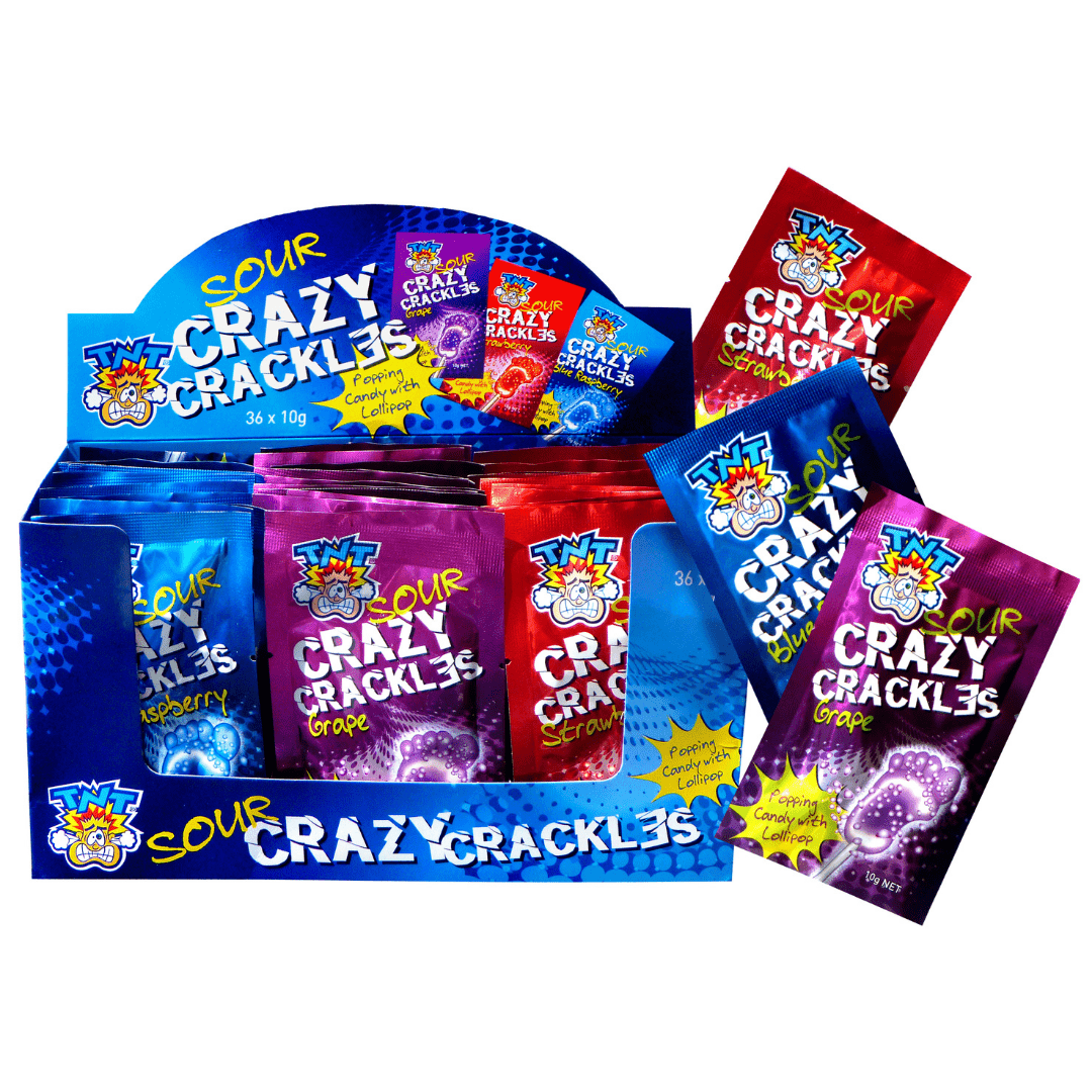 TNT Sour Crazy Crackles 36x10g