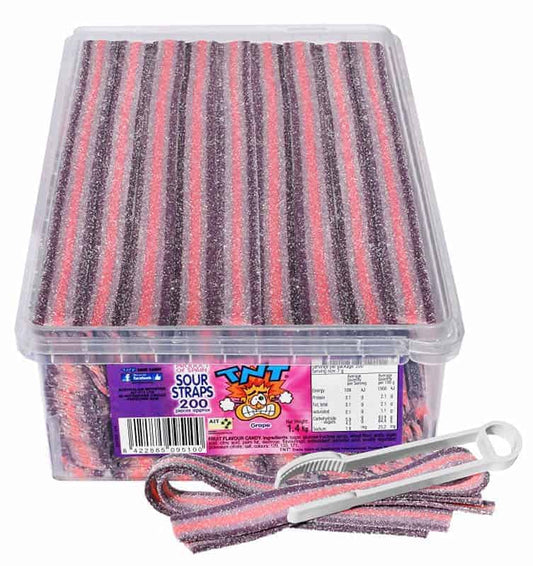 TNT Sour Straps Grape 200x1.4kg