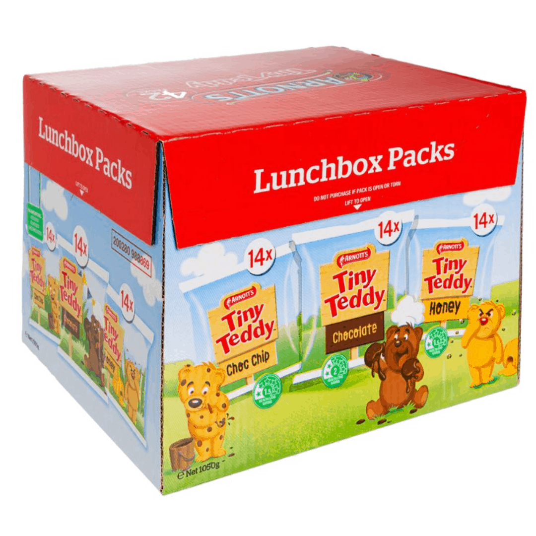 Tiny Teddy Lunchbox Pack 42pack