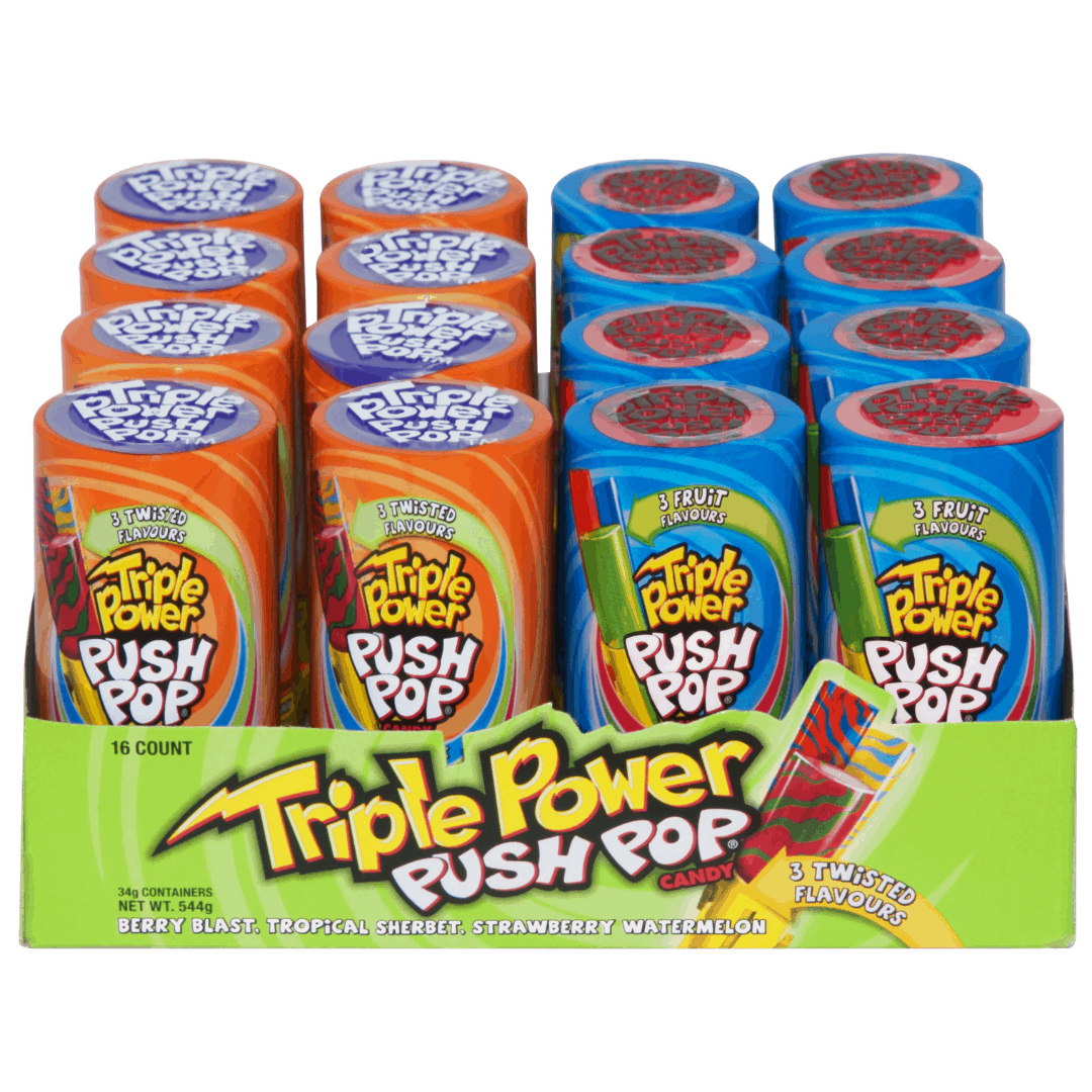 Triple Pour Push Pop 16x34g