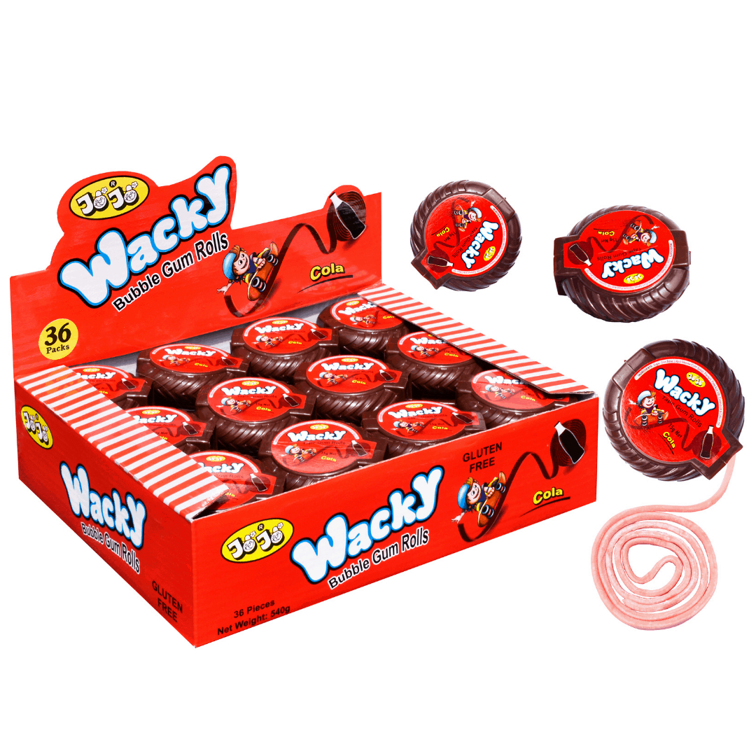 Wacky Bubble Gum Cola 36x15g