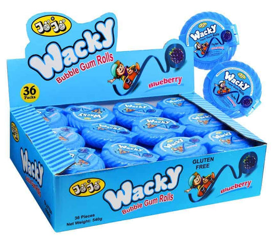Wacky Bubblegum Blueberry 36x15g