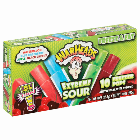 Warheads Extreme Sour Freezer Pops 10x28.3g