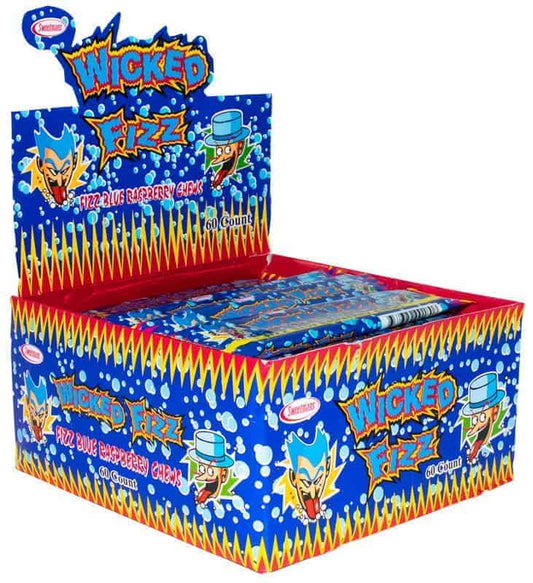 Wicked Fizz Blue Raspberry Chews 60x12g