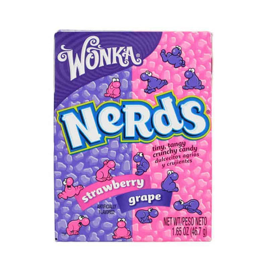 Wonka Nerds Grape & Strawberry 24x45g