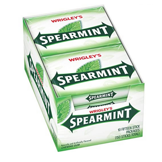 Wrigley’s Spearmint 15sticksx10packets