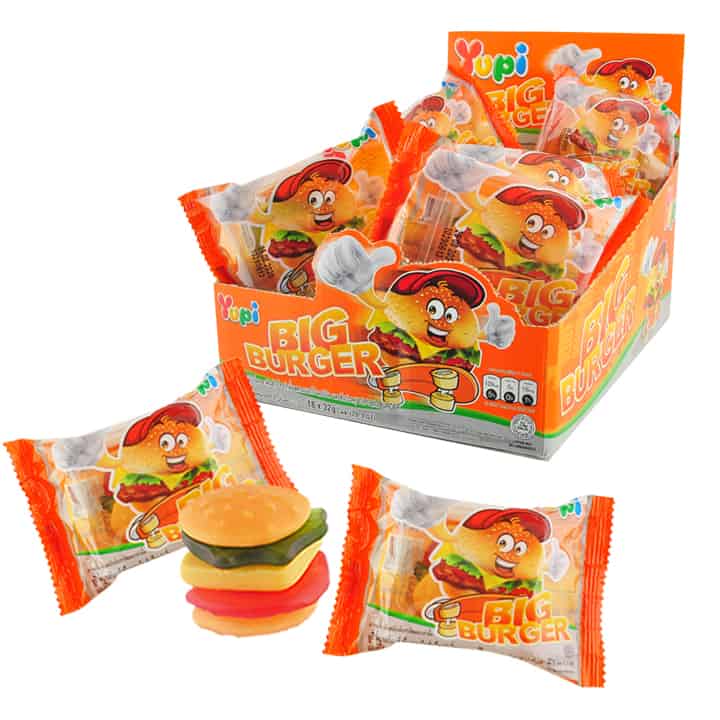 Yupi Big Burger 18x32g