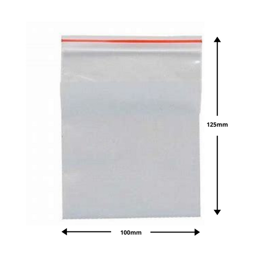 Ziplock Lolly Bags Large 125mmx100mm1000pc