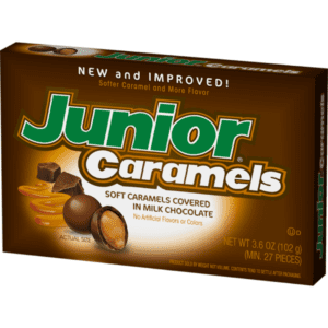 Junior Caramels Covered in Milk Chocolate 12x102g