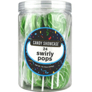 Swirly Lollipops Green 24x12g