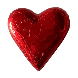 Large Red Chocolate Heart 1piece