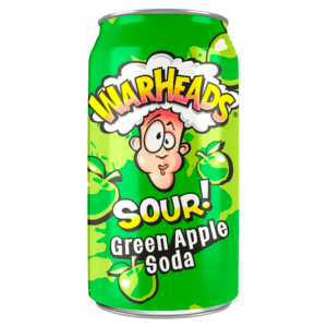 Warheads Sour Green Apple Soda 12x355ml