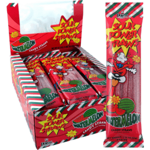 Sour Power Straws Watermelon 24x1.2kg